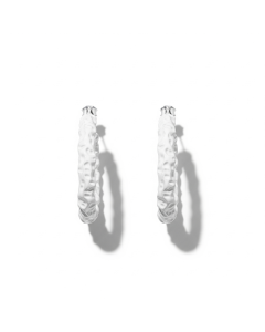 Hammered Texture Hoop Earrings