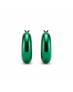 Smooth Medium Hoop Earrings