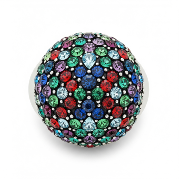 Bohemian Crystal Dome Ring