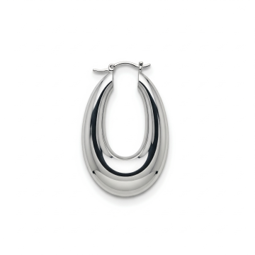 Chunky Oval Hoop Earrings