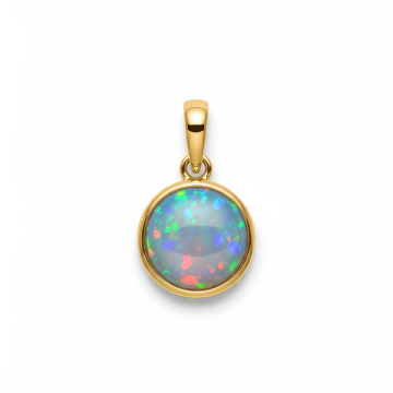Round Opal Stone Pendant
